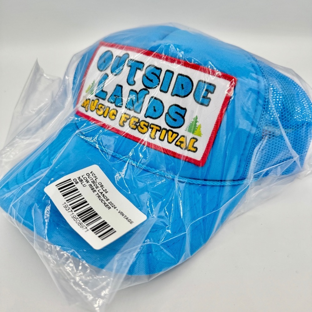 NWT Aviator Nation Outside Lands Trucker Hat in blue , brand new festival cap